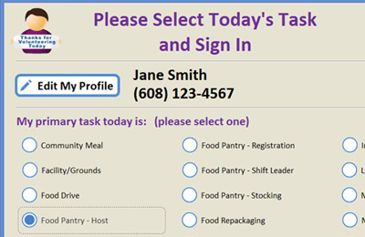 Volunteer Hours Tracking Look 2 Consulting Food Pantry Software